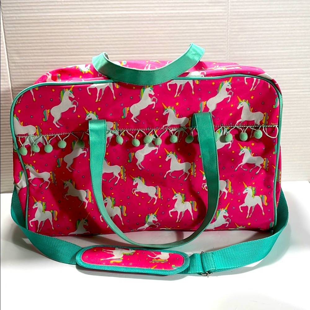 Unicorn Print Pink and Green girl’s Bag